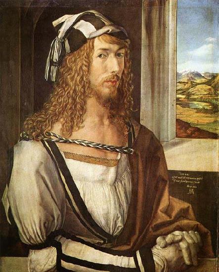 Albrecht Durer Self-Portrait at 26 oil painting image